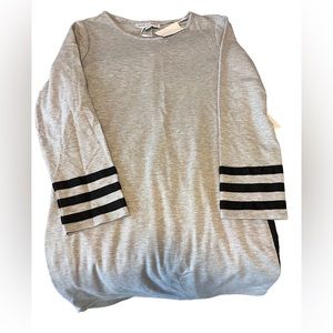 Emma and Michele grey and black dress